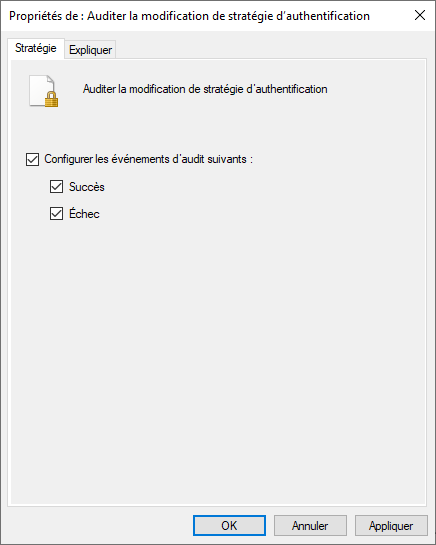 MMCGPO NEWOBJECT O WINDOWS AUDIT AVANCEE CHANGEMENT STRATEGIE MODIFICATION AUTHENTIFICATION SETTINGS.png