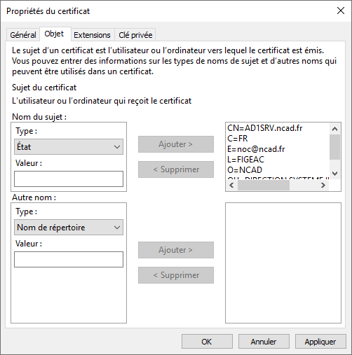ADCS INSCRIPTION CERTORD OBJET SUBJECT CERTSRV.png