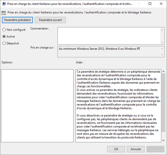 Fichier:MMCGPO NEWOBJECT O WINDOWS KEBEROSARMORING REVENDICATION AUTHENTIFICATION BLINDAGE SETTINGS.png